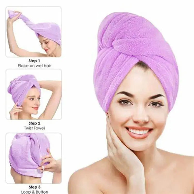 Hair Towel Fast Drying Hair Towel Super Absorbent Quick Dry Towel for Women